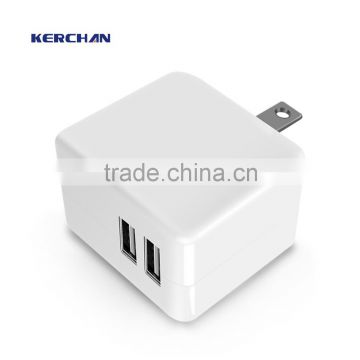 Top Hot Best Quality Portable flat usb wall charger 2.4A