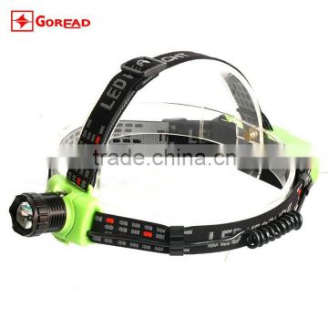 Goread GR01 High bright rechargeable zoom head lamp 4 colors R2 LED head torch