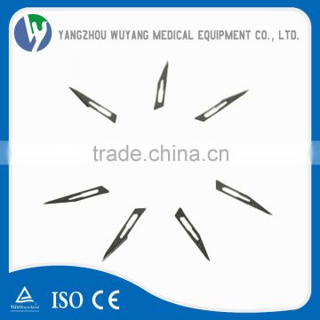 Sterile surgical blade with plastic handle