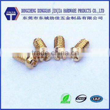 asme 5#*5.5 customed ROHS copper thread cutting brass eletrical screw