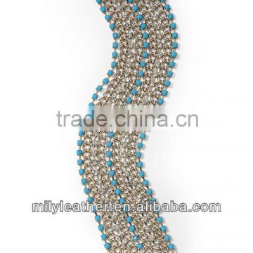 2014 wholesale multi-chain quality fashion bracelet stainless steel fashion magnetic bracelet charm MLCMB024