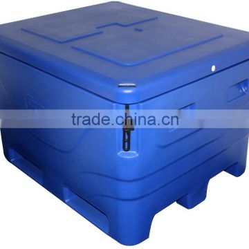 Fish freezer chest plasic fish storage bin large cooler for fish transportation