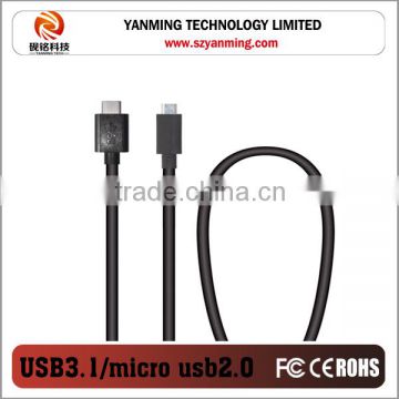USB 3.1 to micro 5pin usb 2.0 cable