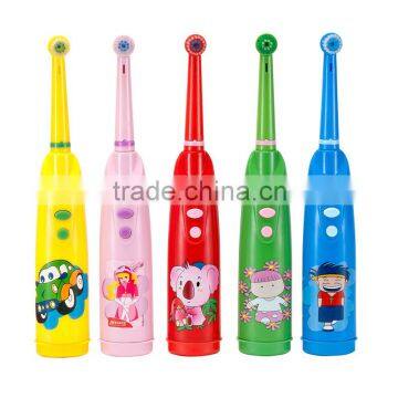 Children's Electric Toothbrush White Mouthguard Rotary Battery Operated