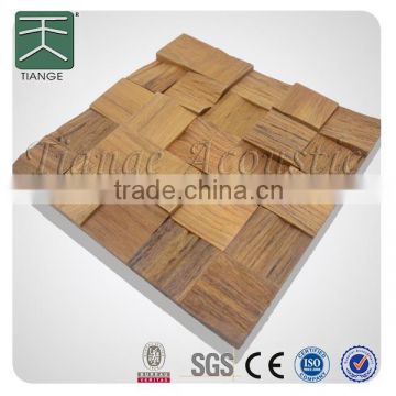 Modern 3d interior decorative antiques stacked wood wall panel                        
                                                Quality Choice