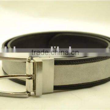 Men's PU fashion belt with removable buckles