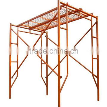 painted mobile telescoping scaffolding system