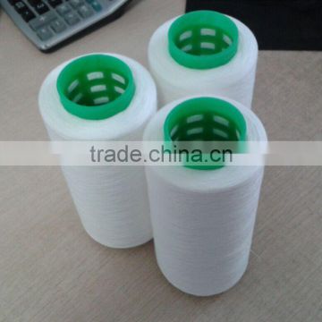 Bleach white 100 percent Spun Polyester Yarn Dye tube TFO 20/3