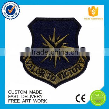 Fashion Design Custom cheap embroidered shoulder patches