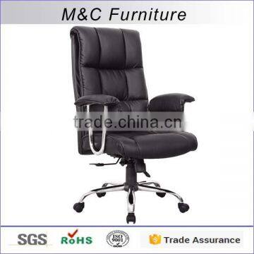 The best quality black PU multifunction executive office chair for fat people