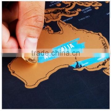 Factory directly selling Travel Scratch Map