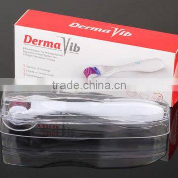 2015 DermaVib DERMA ROLLER MIT LED UND VIBRATION 540 Nadeln STRAFFT STIMULIERT FACELIFT