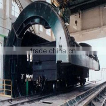 "C" type rotary railcar dumper with side arm charger for coal