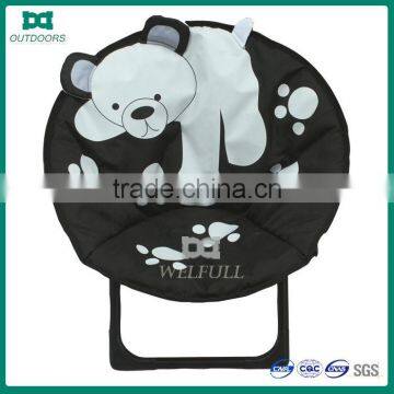 2014 black kids oxford fabric round chair