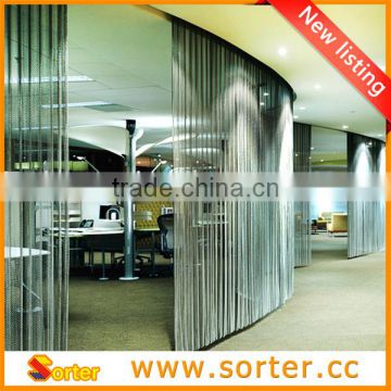 High quality shinning used office room divdiers interior decoration mesh