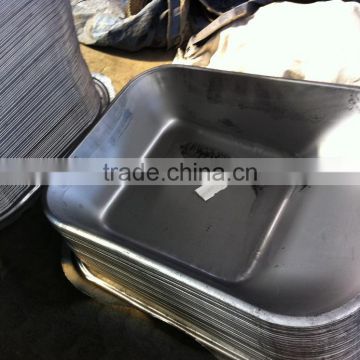 65L capacity galvanized zinc bucket of wheelbarrow thickness 0.6 ~1mm