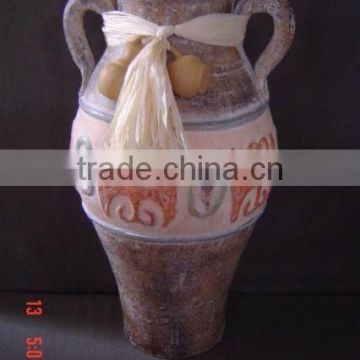Clay ceramic vase, flower pot