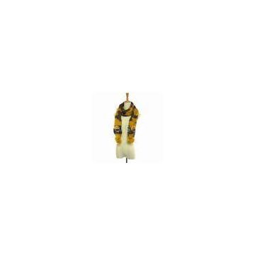 Twist Knitting Warm Scarf, Made of Mohair, Customized Colors and Sizes are Welcome