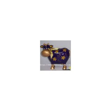 polyresin cow money box( coin bank,.saving box)