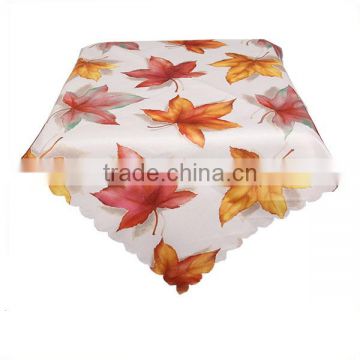 36" square hot sale polyester printed wedding table cloth