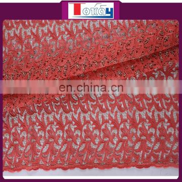 2015 new arrival guipure lace fabric by the yard for party dress