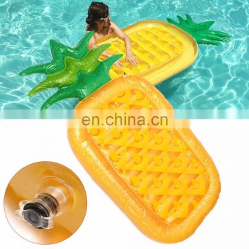Newest Design Top Quality Funny Swim Pool PVC Custom Inflatable Pineapple Pool Float