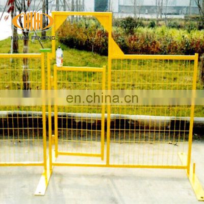 Steel tube roadway used cheap Canada temporary fence