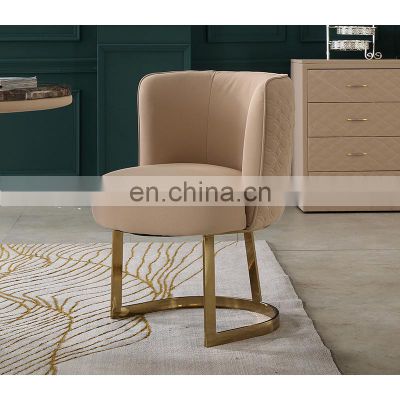 custom italian modern luxury stainless steel dinning chair velvet