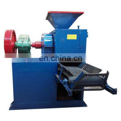 Small Model Charcoal Powder Ball Press Moulding Double Roller Briquette Machine