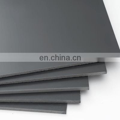 Grey rigid PVC plastic sheet can be welded hot bend