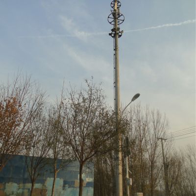 High Quality Single Tube Telecommunication Tower for industrial parks