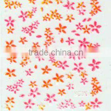 bright color pattern nail sticker polish