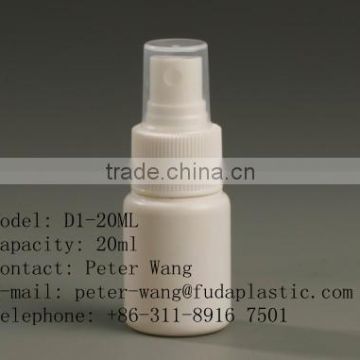 plastic spray/pump pharmaceutical bottle/vial/container