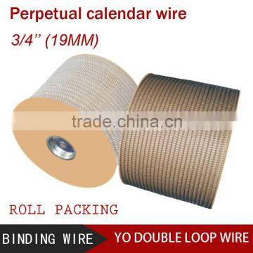 3/4 inch binding wire yo wire loop twin loop wire binder YO double loop