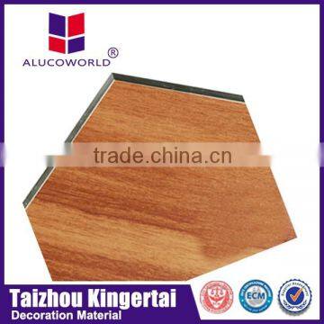 Alucoworld decorative wall cladding acp aluminium composite panel wood