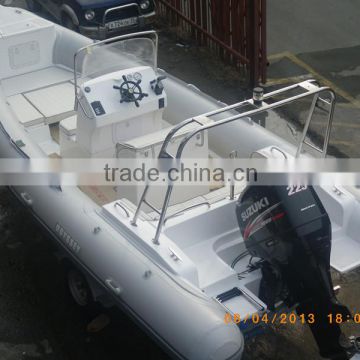 6.8m Made-in-China Factory Price Military High Speed rib Boat with Outboard Motor fiberglass boat molds for sale