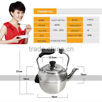Electric kettle 110V or 220v 4L large capacity stainless steel electric kettle automatically broken electric kettle