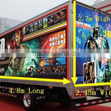 mobile 7d cinema on truck/movable 7d theatre for sale