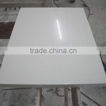 High glossy artificial stone marble top dining table