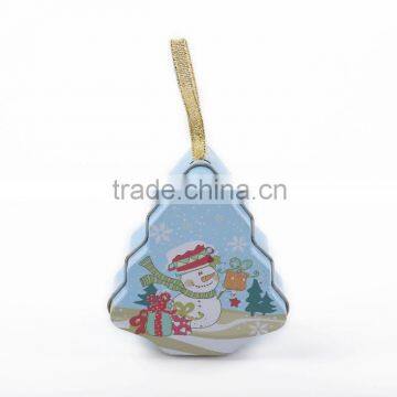 Tree shaped tin box gift tin box Christmas gift tin box