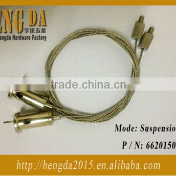Decorative lighting wire rope tensioner