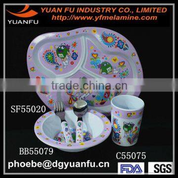 Melamine kids tableware wholesale