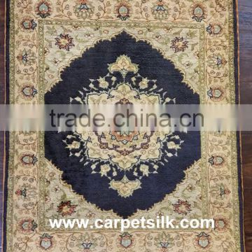 hand woven silk small rug factory whosale rug pure silk tapestry chinese silk carpet