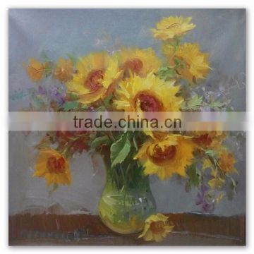 ROYI ART Daisies Flower Oil Painting for sell