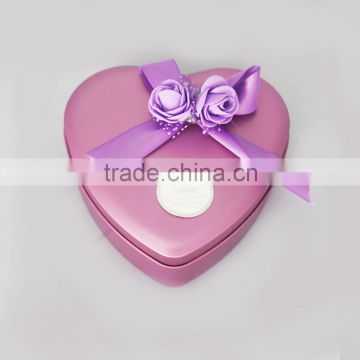 Heart shape food grade customized tin can