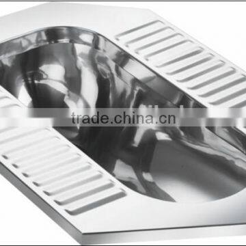 High Quality Stainless Steel WC Squatting Pan For Train GR-006