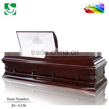 China-made high gloss funeral rental casket