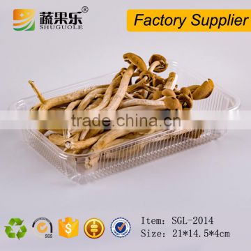 PET disposable packing trays clear for fruit packaging