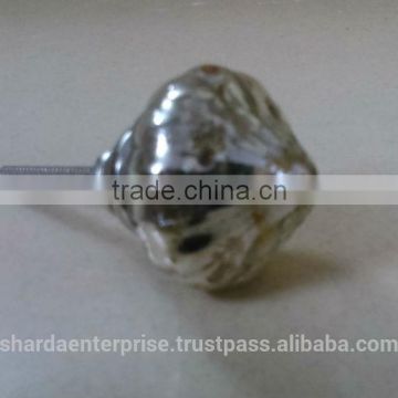 Hollow glass antique silvering Glass drawer Knobs