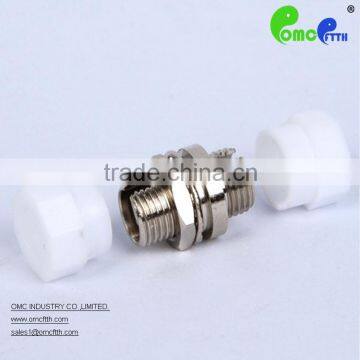 High quality China-made FC SX D type white fiber optic adapter
